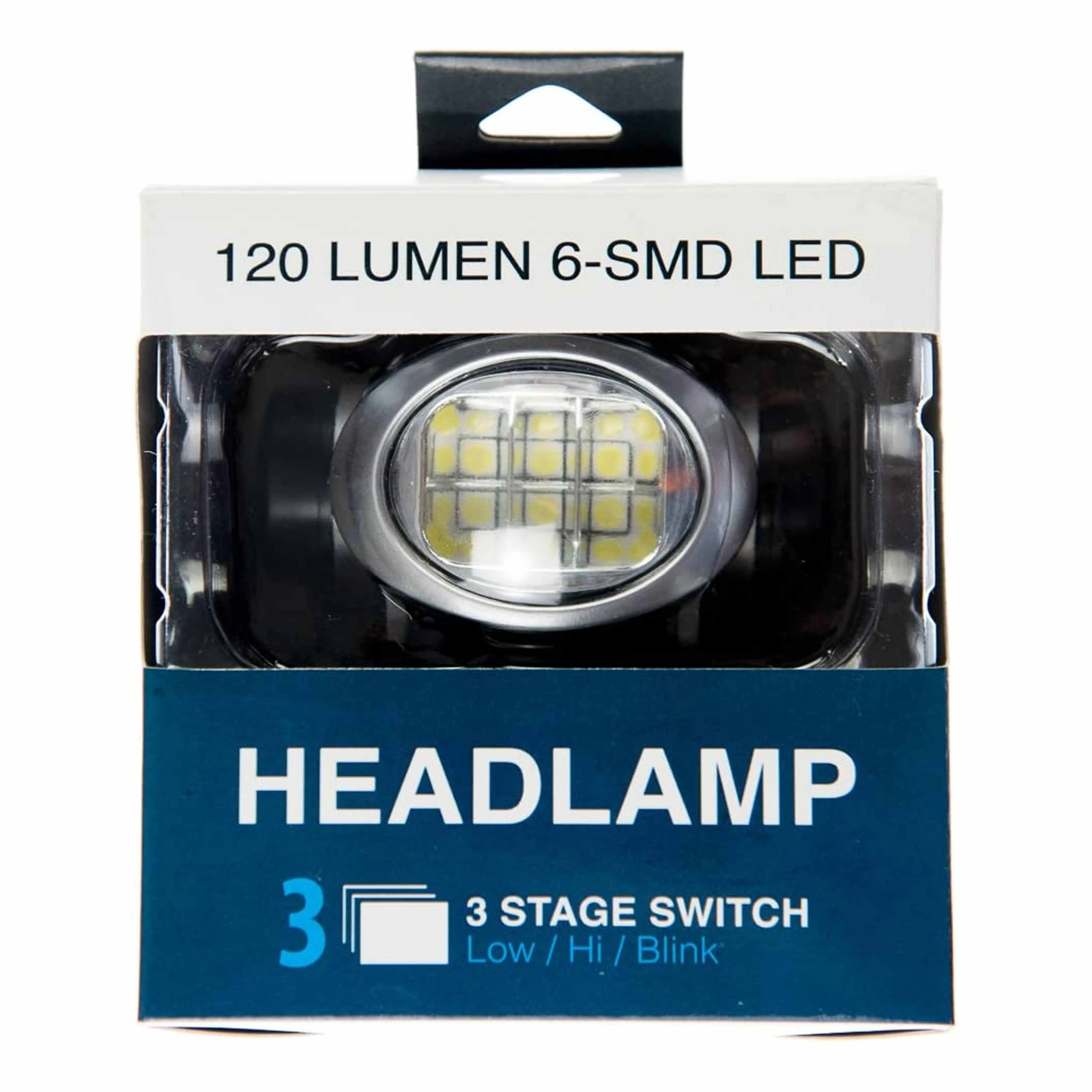 1 Pc Headlamp 120 Lumens 3 Stage Switch Light Camping Headlights Head Band Lamp
