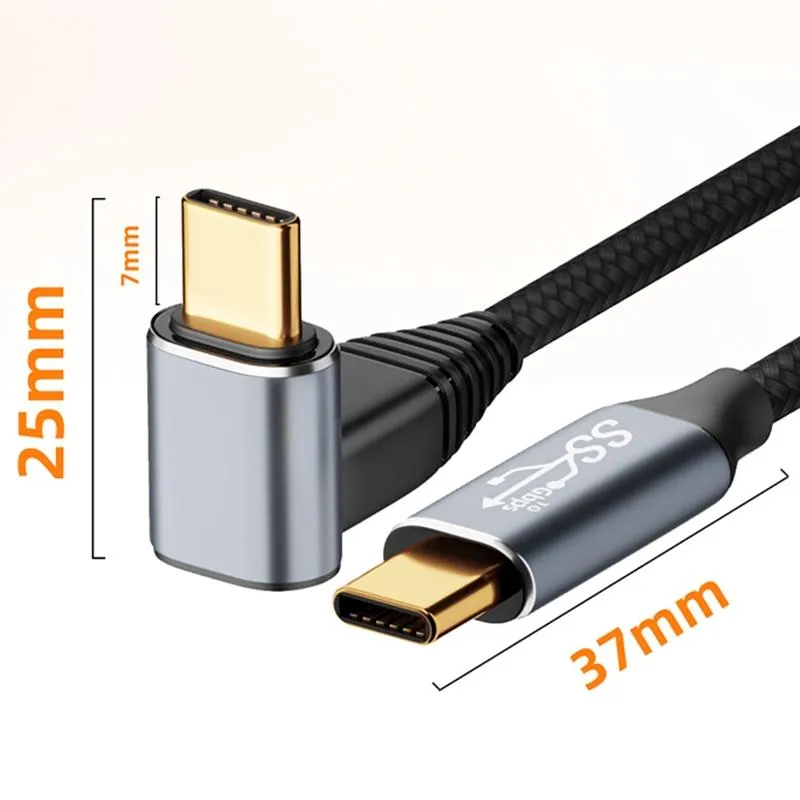 1m Usb-c Stereo Curved Extension Cable for Steam Deck