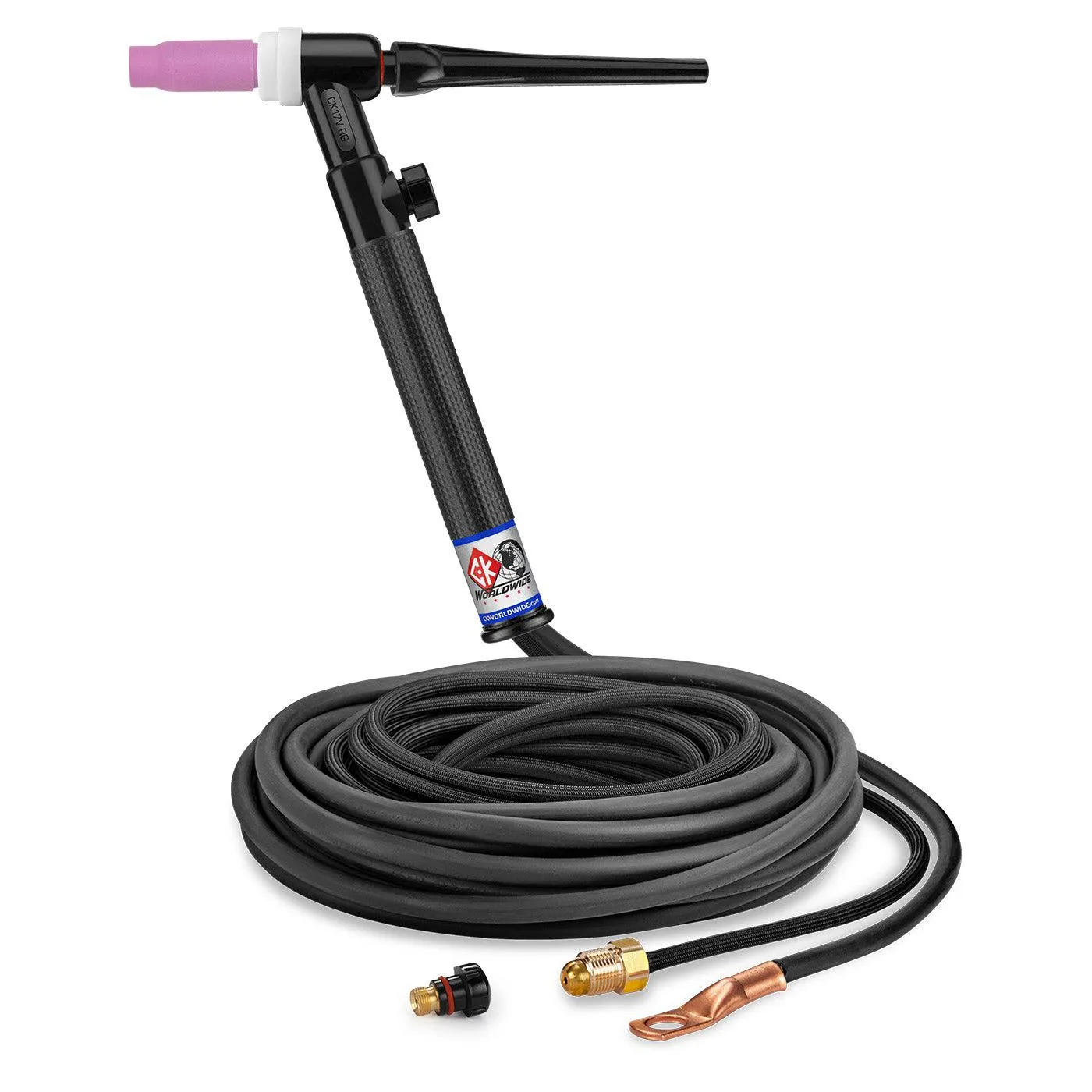 CK Worldwide 150A 17-Style 2-Piece TIG Torch w/ Valve and SuperFlex Cable