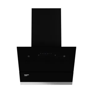 Crompton CHD-ISI60FLE-EC IntelliSense 60 cm Kitchen Chimney with 1352 m/hr Suction, Smart On & Intelli Auto-Clean | Silent Kitchen Chimney With Filterless Technology (Inclined Design, Black)