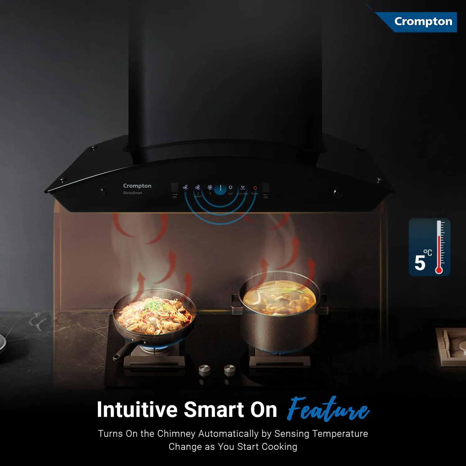 Crompton CHD-SSC60FLE-MBL SensoSmart 60 cm