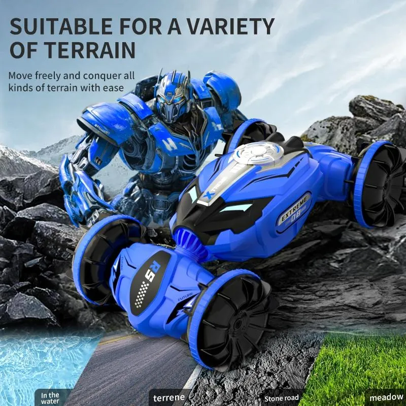 Double-sided 2.4g Rc Amphibious Car - 4wd