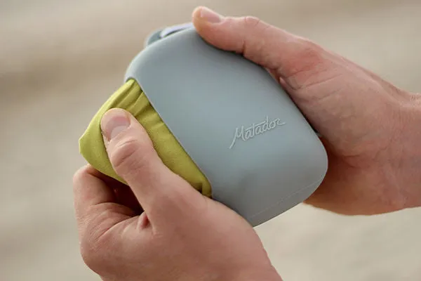 Matador Large Nano Beach Towel - Moss/Yellow