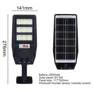 Powerful Solar Lights Solar Street Lights Outdoor Solar Lamp Motion Sensor Solar Lamps Waterproof Solar Garden Light Street Yard