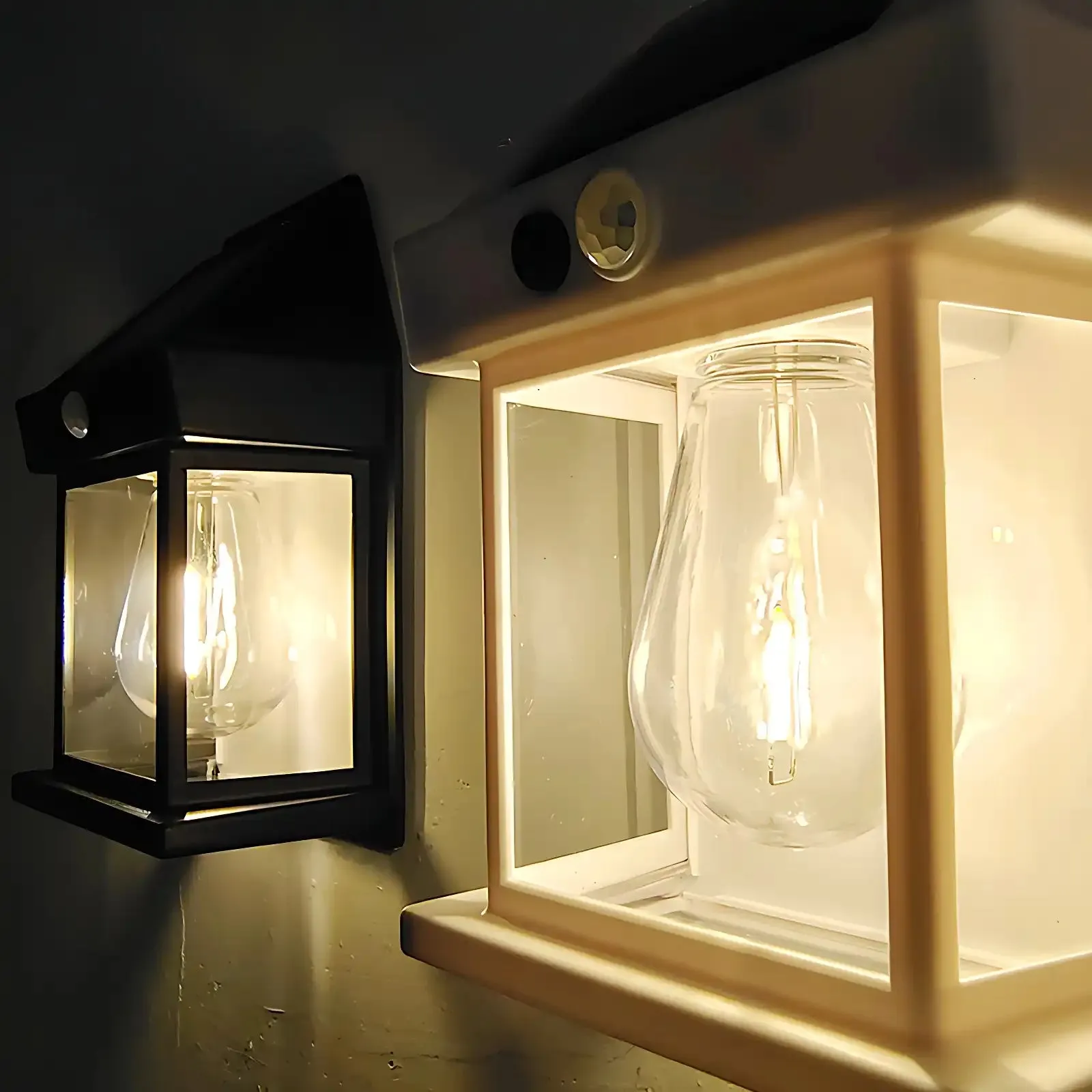 Solar Tungsten Bulb Light 360 Motion Sensor Bright LED Wall Light