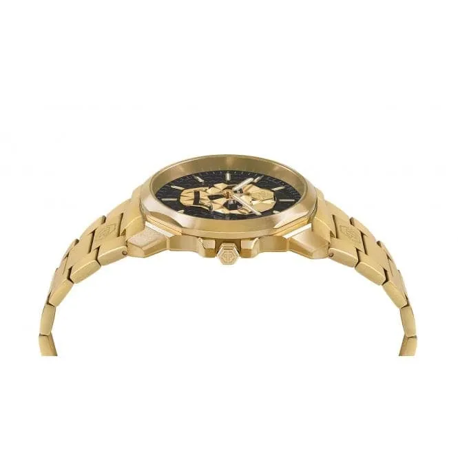 The Skull king Steel Gold Black Gents Watch PWLAA0822
