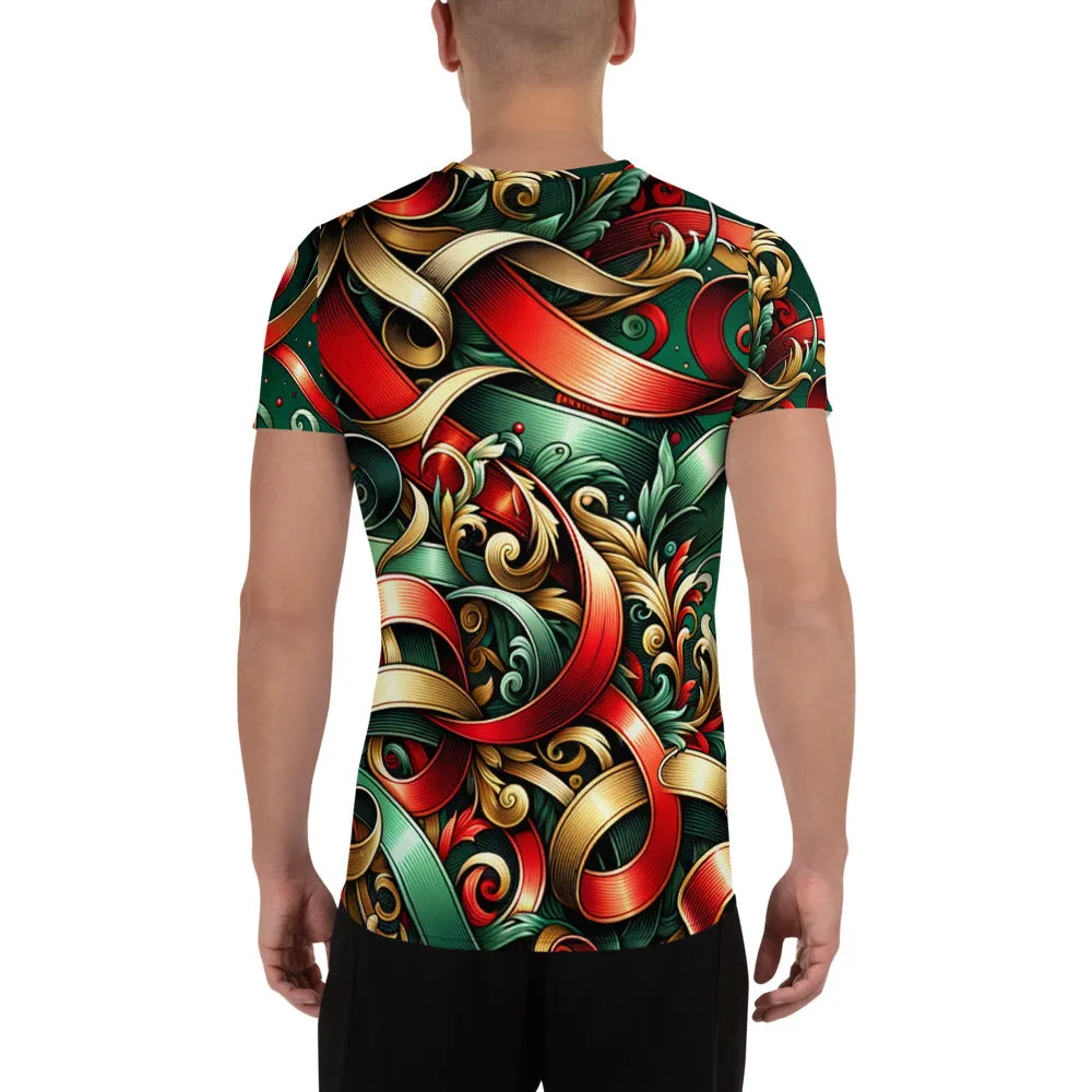 Whimsical Winter Wear Men's Athletic T-Shirt