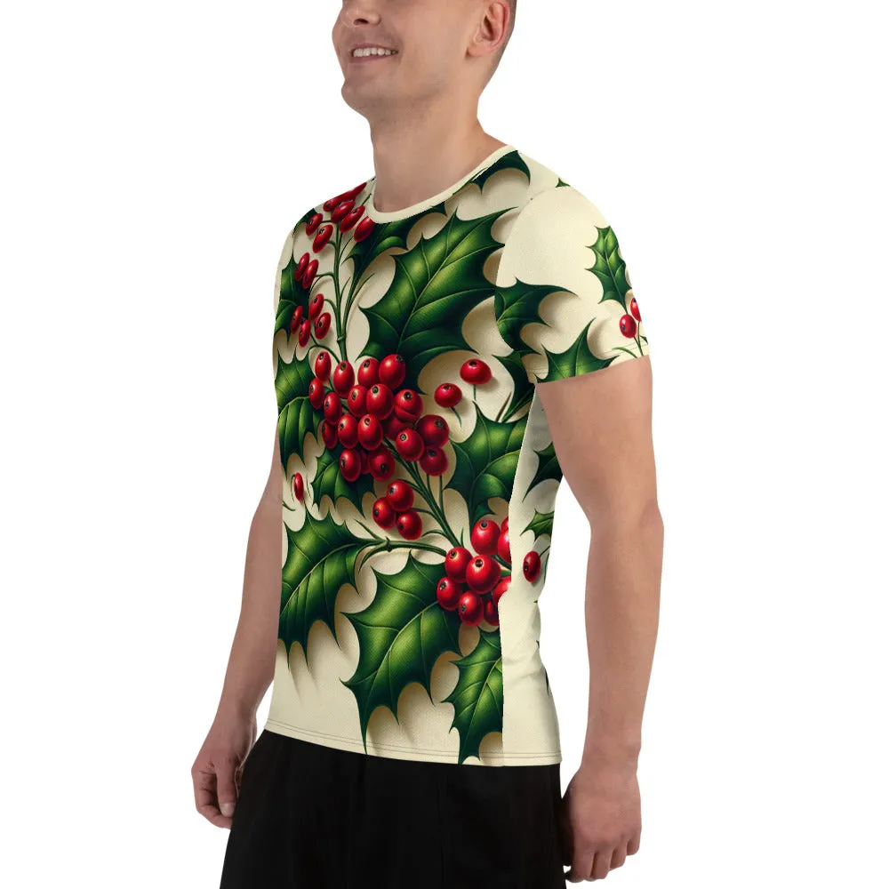 Whimsical Winter Wear Men's Athletic T-Shirt