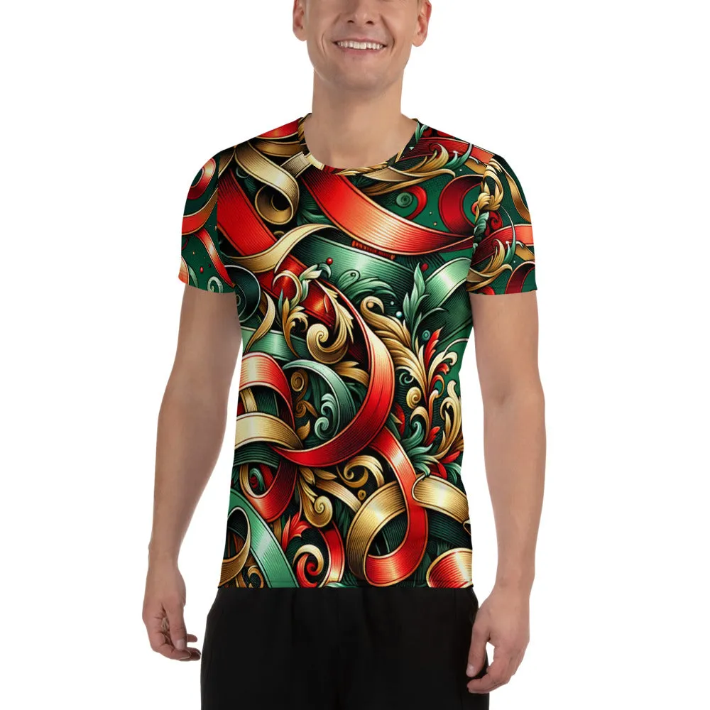 Whimsical Winter Wear Men's Athletic T-Shirt