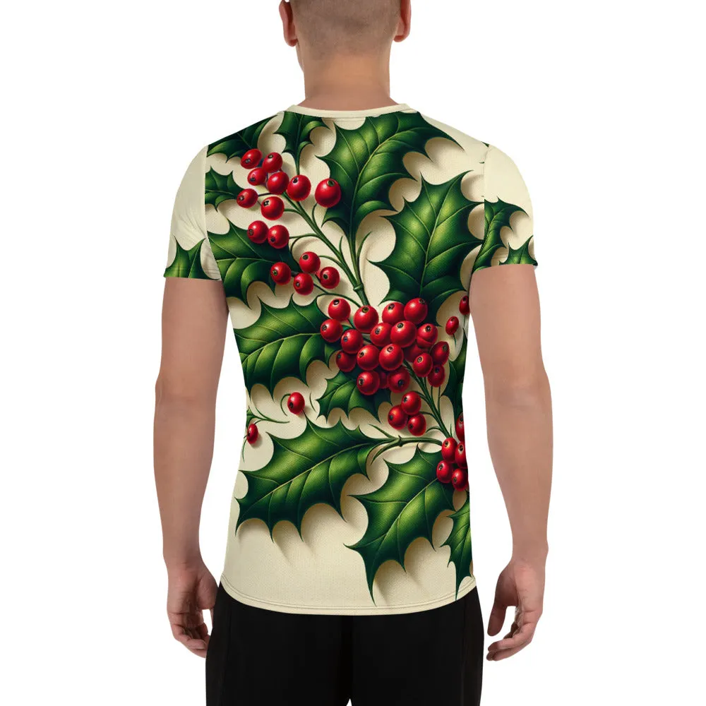 Whimsical Winter Wear Men's Athletic T-Shirt