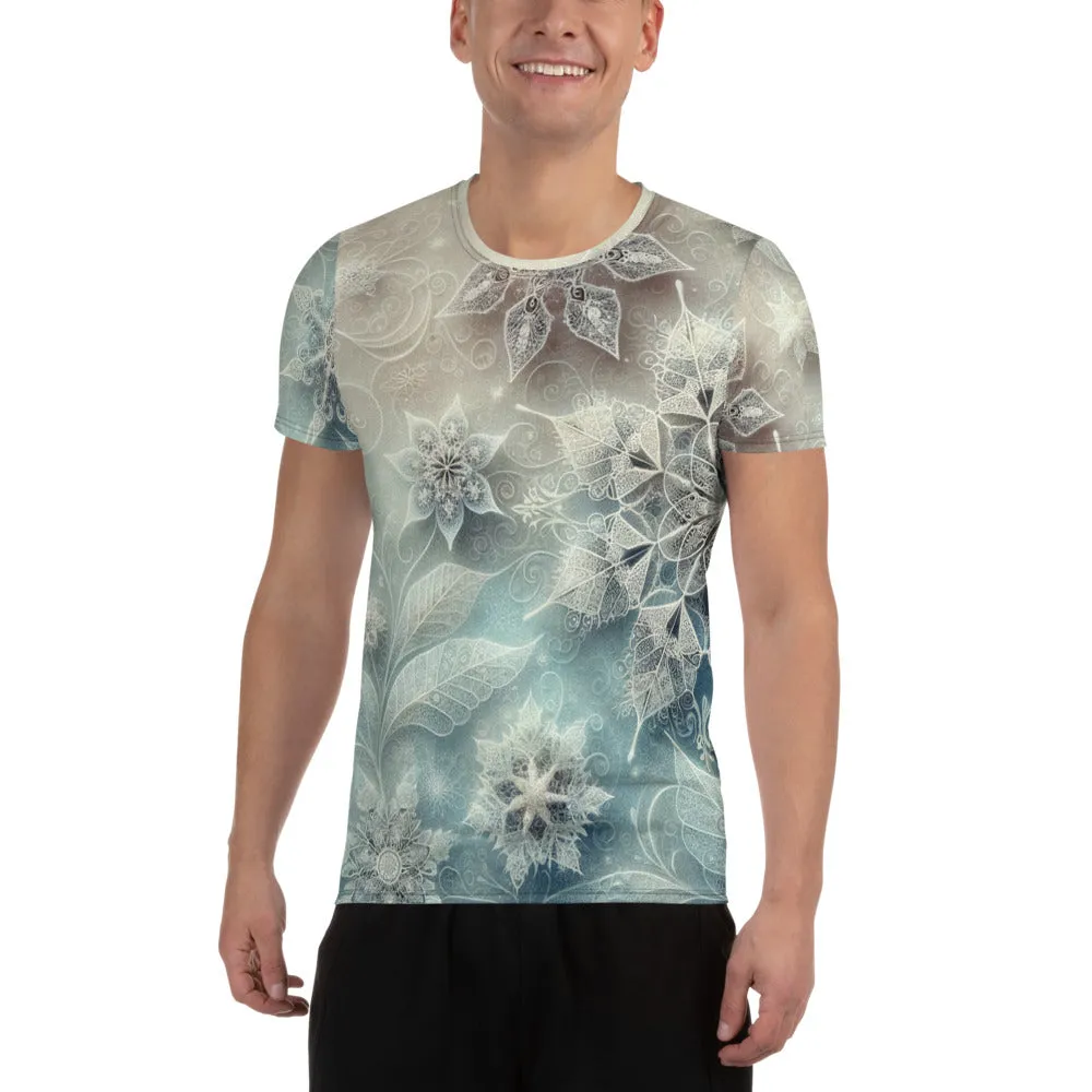 Whimsical Winter Wear Men's Athletic T-Shirt