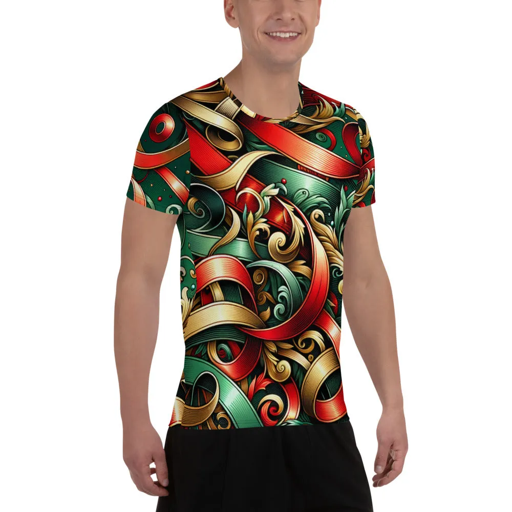 Whimsical Winter Wear Men's Athletic T-Shirt