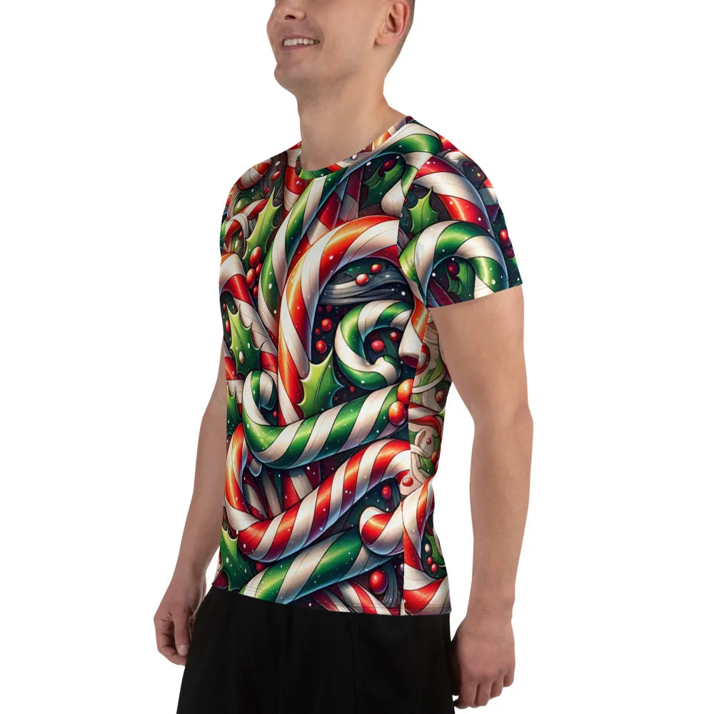 Whimsical Winter Wear Men's Athletic T-Shirt