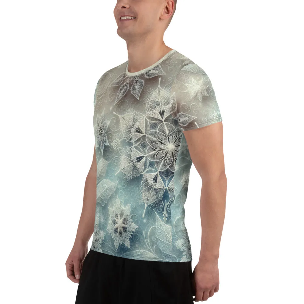 Whimsical Winter Wear Men's Athletic T-Shirt