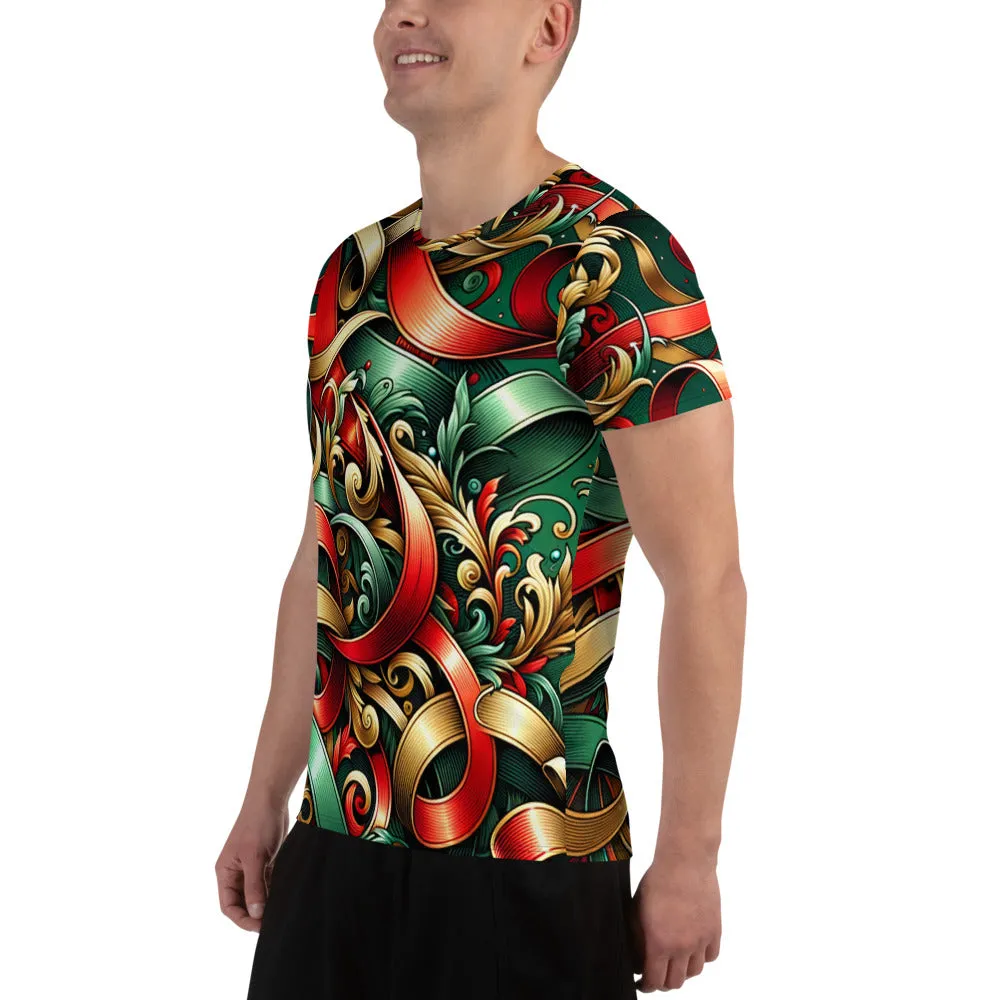 Whimsical Winter Wear Men's Athletic T-Shirt