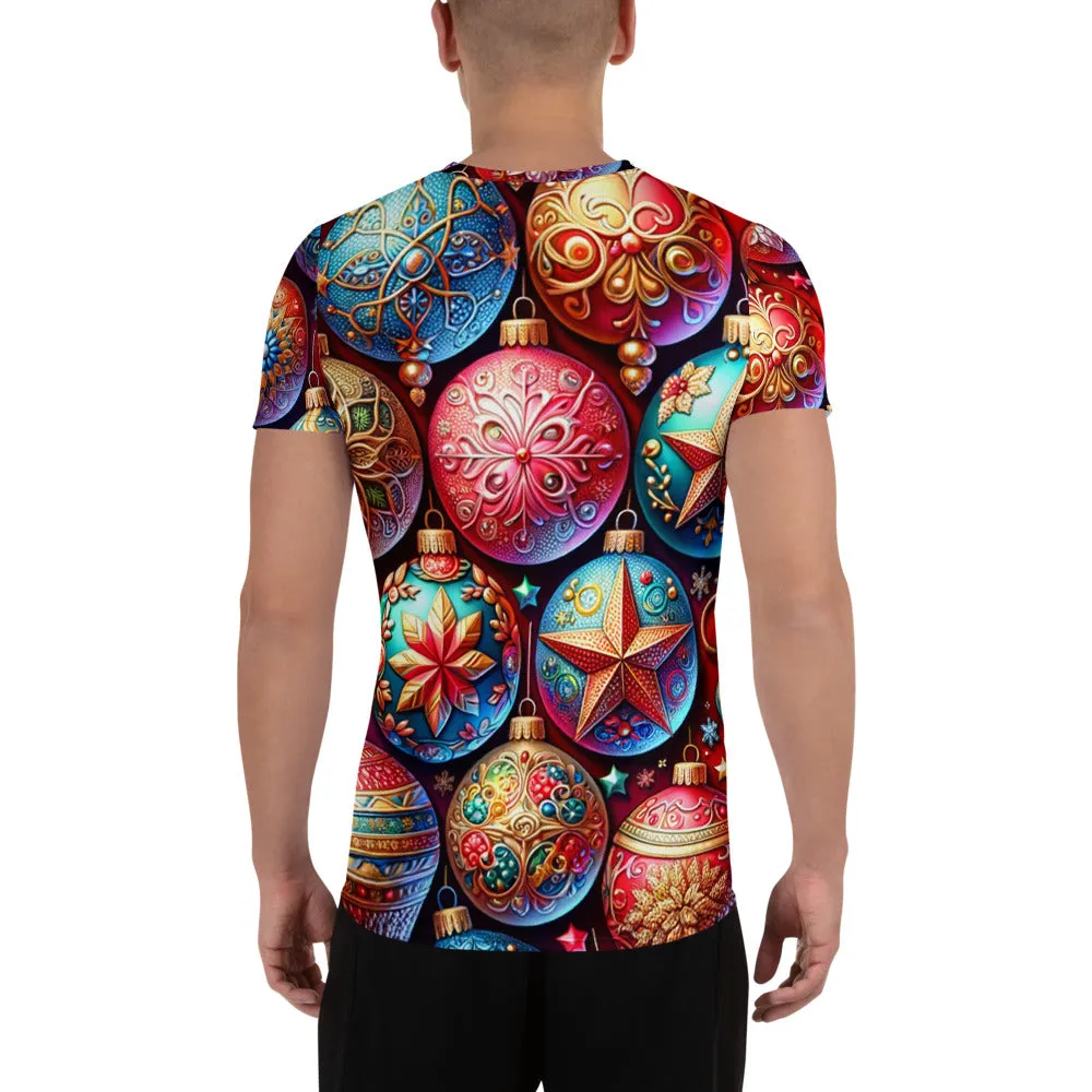 Whimsical Winter Wear Men's Athletic T-Shirt