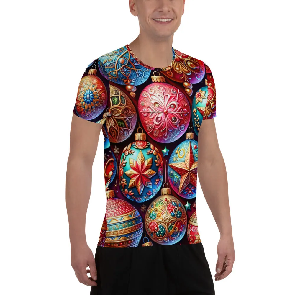 Whimsical Winter Wear Men's Athletic T-Shirt