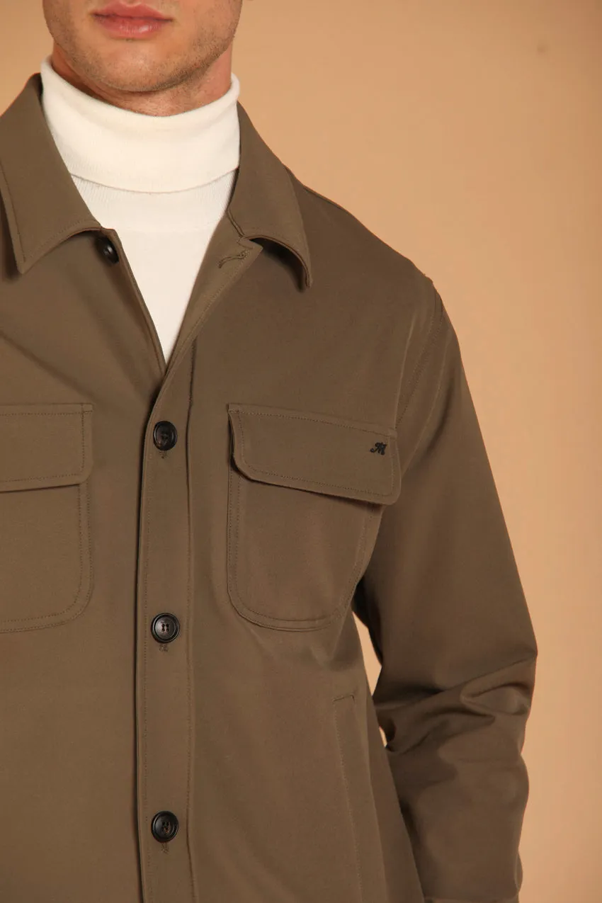 Williams overshirt uomo in tessuto dynamic slim fit